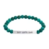 Sparkle Allure Empowerment Imperial Jasper Womens Blue Bar Beaded Bracelet In Green