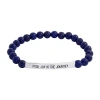 Sparkle Allure Empowerment Womens Blue Lapis Bar Beaded Bracelet In Blue