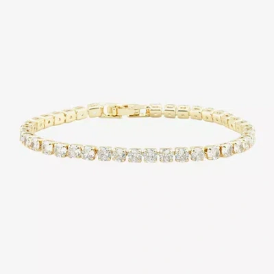 Sparkle Allure Light Up Box Womens Cubic Zirconia 18k Gold Over Brass 2-pc. Jewelry Set In Transparent