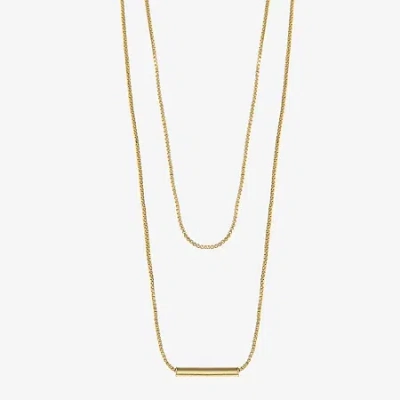 Sparkle Allure Multi Womens 14k Gold Over Brass 16 Inch Strand Necklace