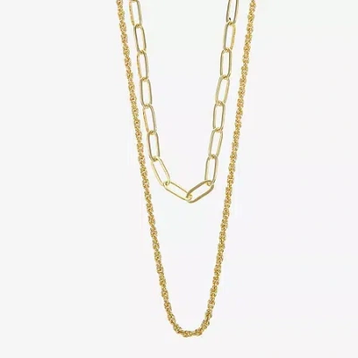Sparkle Allure Multi Womens 14k Gold Over Brass 16 Inch Strand Necklace