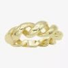 Sparkle Allure Open Womens 4mm 14k Gold Over Brass Band In Gold