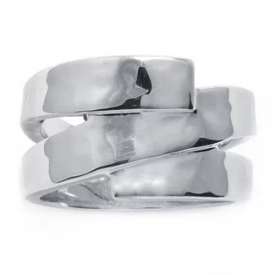 Sparkle Allure Pure Silver Over Brass Band In Metallic