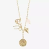 Sparkle Allure Womens 18 Inch Pendant Necklace In Gold