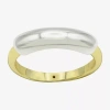 Sparkle Allure Womens 3.5mm 14k Gold Over Brass Pure Silver Over Brass Band In Transparent