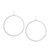 Sparkle Allure Womens Crystal Pure Silver Over Brass Drop Earrings In Transparent