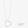 Sparkle Allure Womens Cubic Zirconia 14k Gold Over Brass Heart 2-pc. Jewelry Set In Transparent