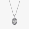 Sparkle Allure Womens Cubic Zirconia Pure Silver Over Brass 18 Inch Locket Necklace In Silver