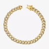 Sparkle Allure Womens Natural Diamond Accent 18k Gold Over Brass 7.25 Inch Tennis Bracelet In Transparent