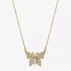 Sparkle Allure Womens Pendant Necklace In Gold