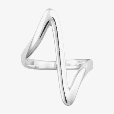 Sparkle Allure Womens Pure Silver Over Brass Band In Metallic