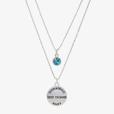 Sparkle Allure Womens Red Crystal 2-pc. Necklace Set