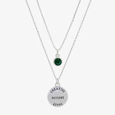 Sparkle Allure Womens Red Crystal 2-pc. Necklace Set