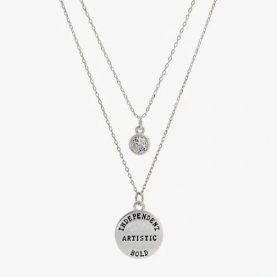 Sparkle Allure Womens Red Crystal 2-pc. Necklace Set