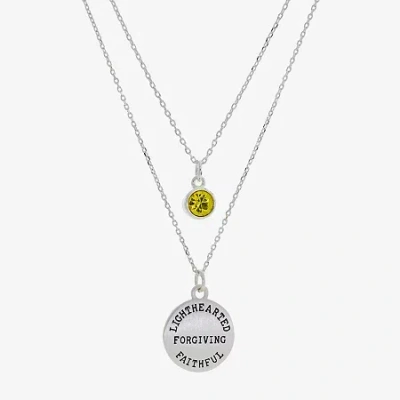 Sparkle Allure Womens Red Crystal 2-pc. Necklace Set In Brown