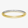Sparkle Allure Womens White Diamond Accent Delicate Band In Transparent