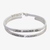 Sparkle Allure You & Me Womens 2-pc. Pure Silver Over Brass Bracelet Set In Transparent