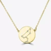 Sparkle Allure Zodiac Coin Womens Crystal 14k Gold Over Brass Round 16 Inch Pendant Necklace