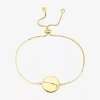 Sparkle Allure Zodiac Coin Womens Crystal 14k Gold Over Brass Round Bolo Bracelet In Red