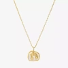 Sparkle Allure Zodiac Womens Cubic Zirconia 14k Gold Over Brass 16 Inch Pendant Necklace In Gold