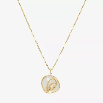 Sparkle Allure Zodiac Womens Cubic Zirconia 14k Gold Over Brass 16 Inch Pendant Necklace