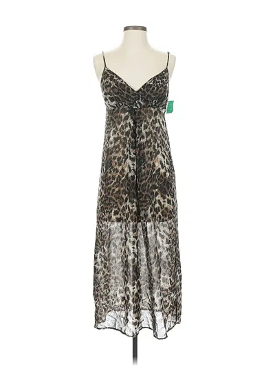 Pre-owned Sparkle & Fade Cocktail Dress In Brown