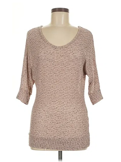 Pre-owned Sparkle & Fade Pullover Sweater In Brown