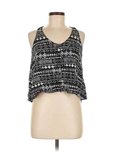 Pre-owned Sparkle & Fade Sleeveless Blouse In Black