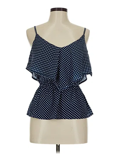 Pre-owned Sparkle & Fade Sleeveless Blouse In Blue