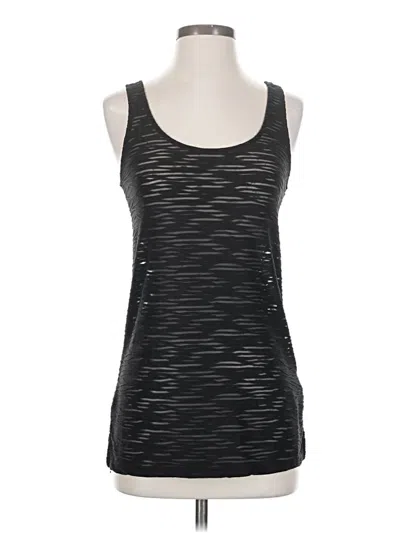 Pre-owned Sparkle & Fade Sleeveless Top Black Scoop Neck Tops