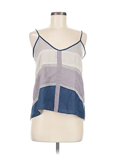 Pre-owned Sparkle & Fade Tank Top Blue Halter Neckline Tops