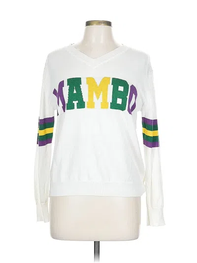 Pre-owned Sparkle City Sweatshirt In White