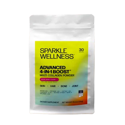 Sparkle Wellness Advanced 4 In 1 Boost Multi Collagen Powder - Mixed Berry
