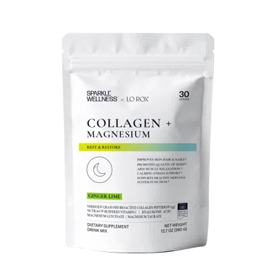 Sparkle Wellness Collagen + Magnesium With Verisol Bioactive Collagen Peptides & Magnesium Glycinate - Ginger Lime