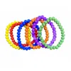 Sparkly South Wholesale 6-piece Stretch Glass Bead Bracelet Set In Multicolor In Multi