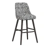 Sparrow & Wren Anita Bar Stool In Modern Spot Cream Black