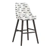 Sparrow & Wren Anita Bar Stool In Nigel Charcoal