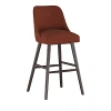 Sparrow & Wren Anita Bar Stool In Velvet Burnt Orange