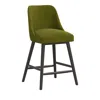 Sparrow & Wren Anita Counter Stool In Velvet Applegreen
