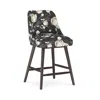 Sparrow & Wren Anita Printed Counter Stool - Exclusive In Champagne Roses Black