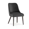 Sparrow & Wren Anita Rounded Back Dining Chair - Exclusive In Emerald Dark Grey