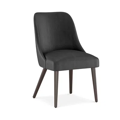 Sparrow & Wren Anita Rounded Back Dining Chair - Exclusive In Emerald Dark Grey