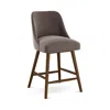 Sparrow & Wren Anita Velvet Counter Stool - Exclusive In Regal Smoke