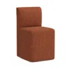 Sparrow & Wren 'finn Dining Chair With Casters In Corded Velvet Rust