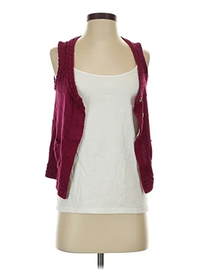 Pre-owned Sparrow Cardigan Sweater In Burgundy