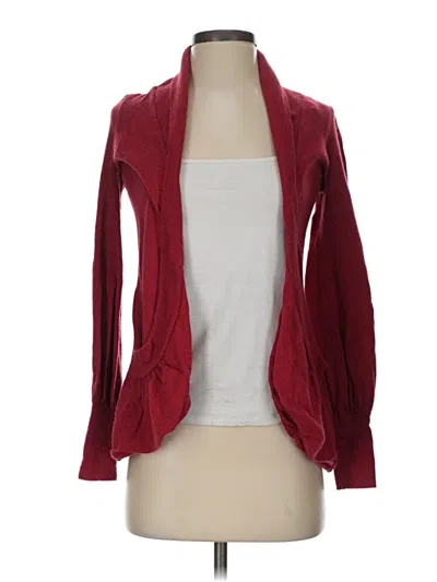 Pre-owned Sparrow Cardigan Sweater In Burgundy
