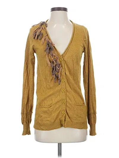 Pre-owned Sparrow Cardigan Sweater In Gold
