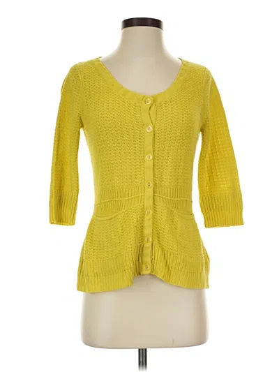 Pre-owned Sparrow Cardigan Sweater In Yellow
