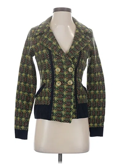 Pre-owned Sparrow Wool Cardigan Sweater In Green