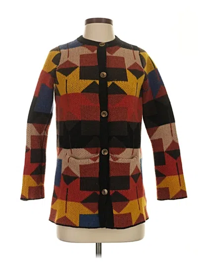 Pre-owned Sparrow Wool Cardigan Sweater In Red